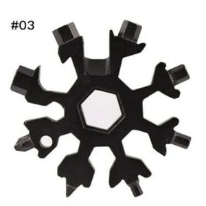آچار هارمن مدل 18 کاره خورشیدی طرح SNOW FLAKE BLACK