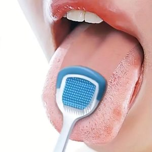 مسواک زبان برای شستشوی روی زبان
